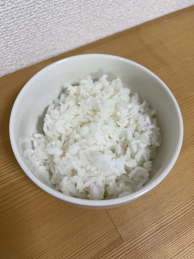 茶碗に盛り付ける