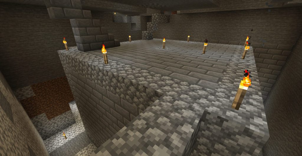 トラップの周りを掘りました