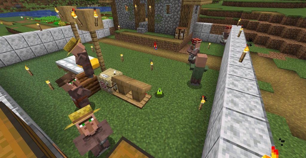 村人を閉じ込める