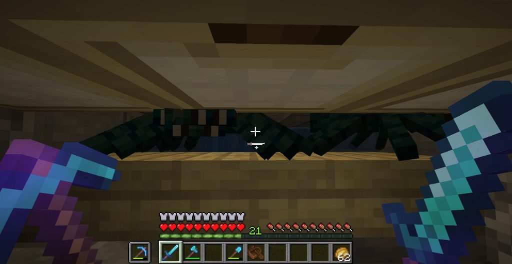 洞窟グモトラップで道具を修繕