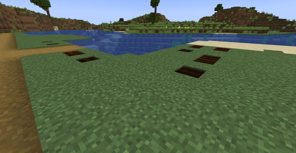 手動収穫式のカボチャ畑の跡地