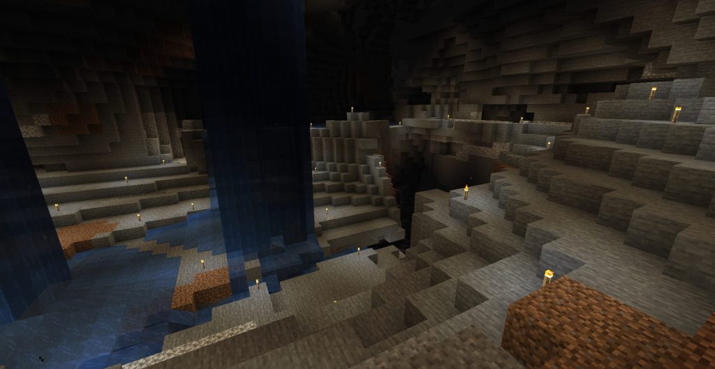 すぐ近くに洞窟、松明が無くなった