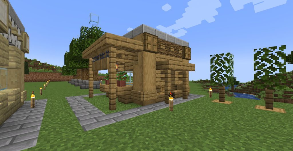 オークとシラカバの小屋も作る、その1