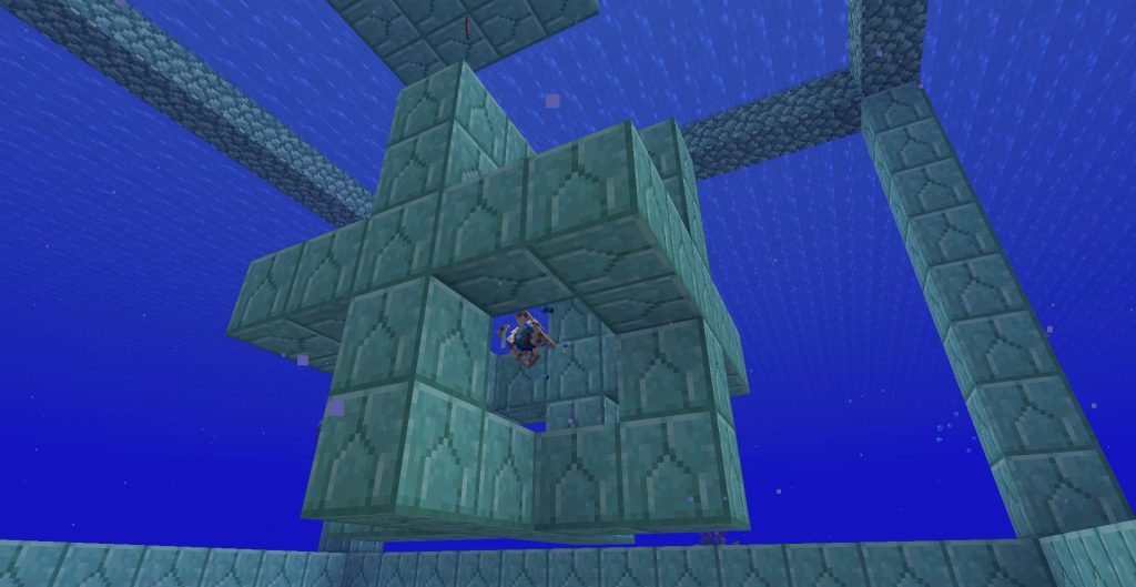 海底神殿の上部に設置