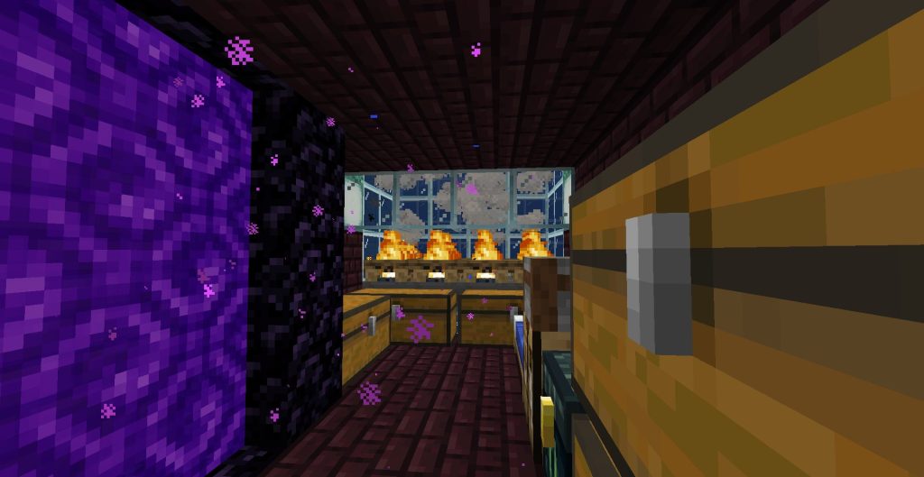 待機スペースにネザーゲットを設置