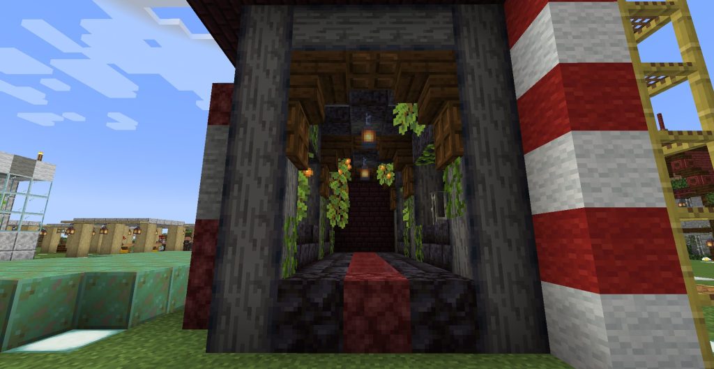 通路のデザインを検討中