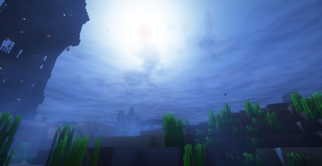 水の中、洞窟の中、その1