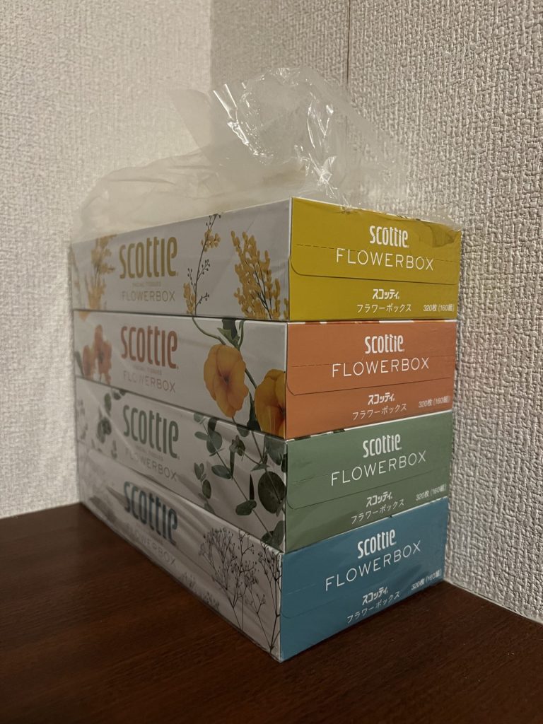 2年前のボックスティッシュがまだある