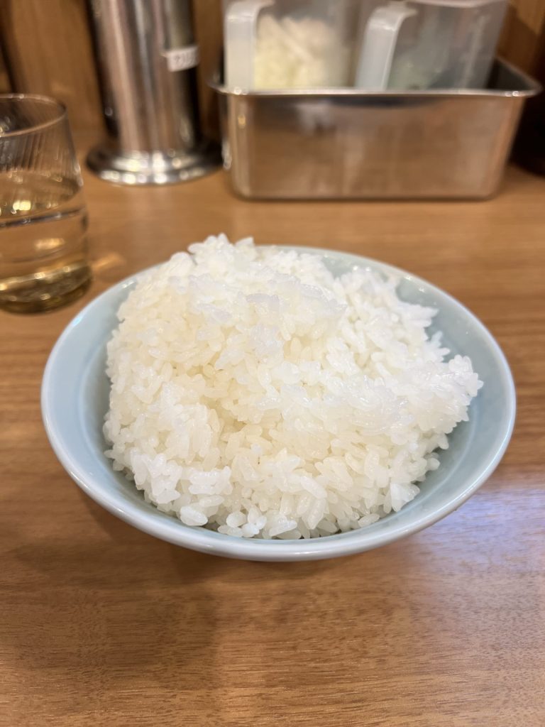 ライス(大)が先に来ました