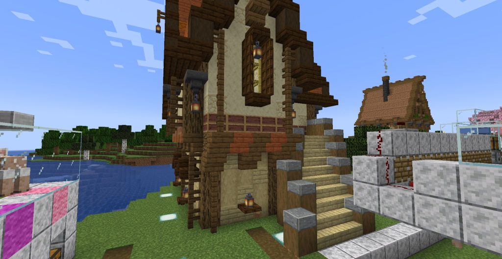 外階段が他の施設に干渉